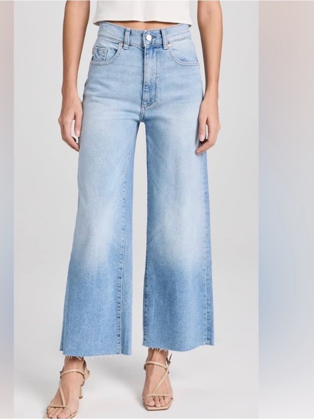 DL1961 Hepburn High-Rise Wide Leg ankle length size 27 NWT